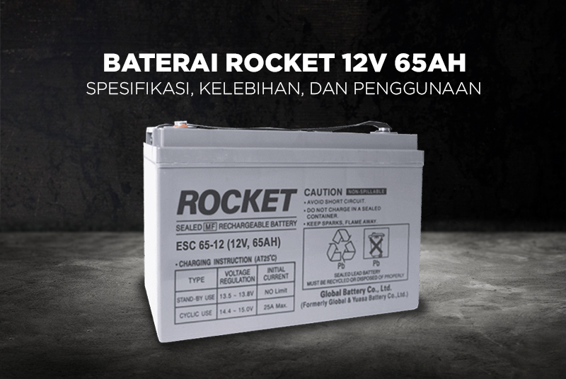 Baterai Rocket 12V 65Ah